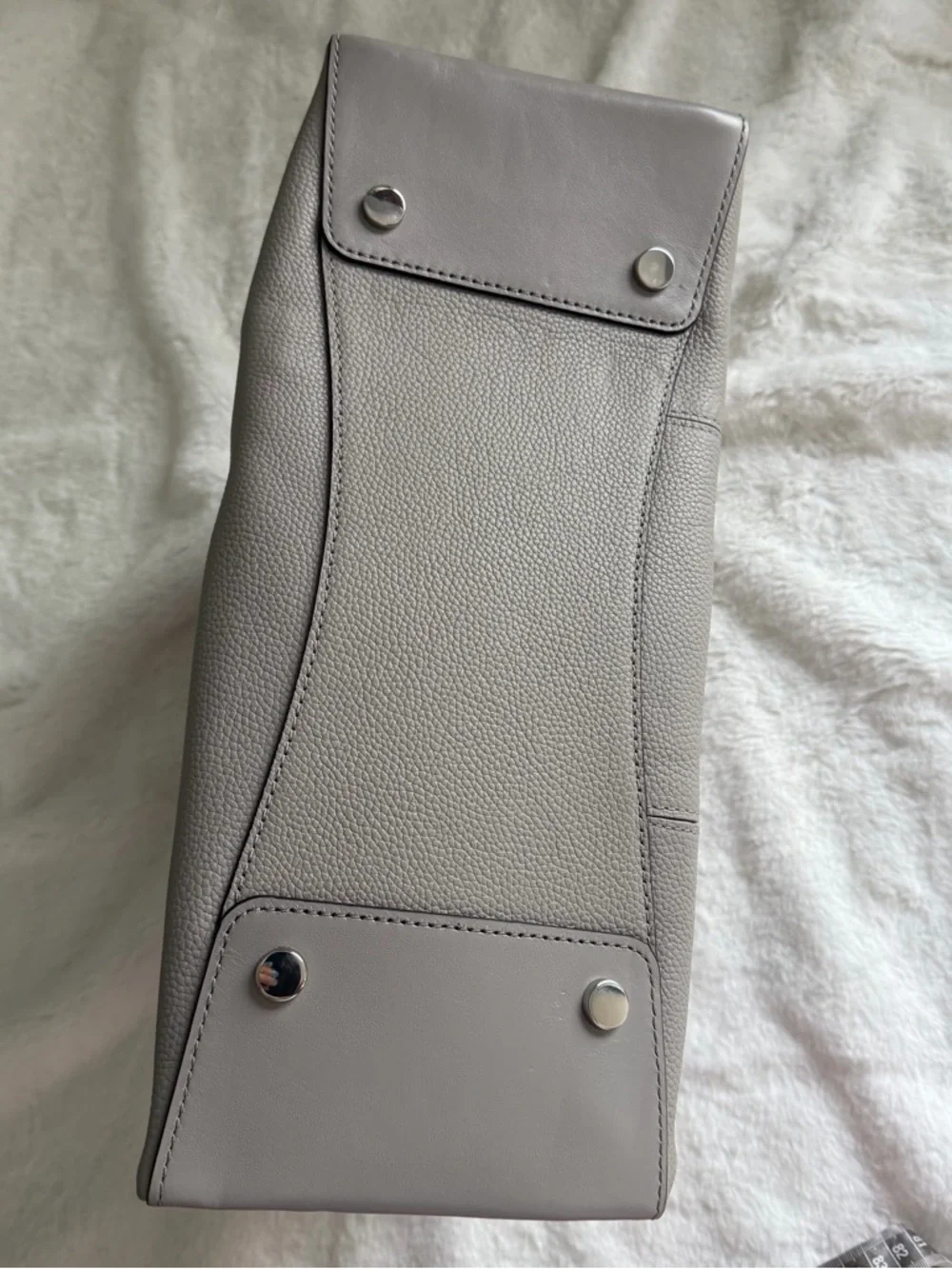 Michael Kors Pebbled Leather Satchel – Neutral/Taupe | Silver Hardware - Picture 6 of 14